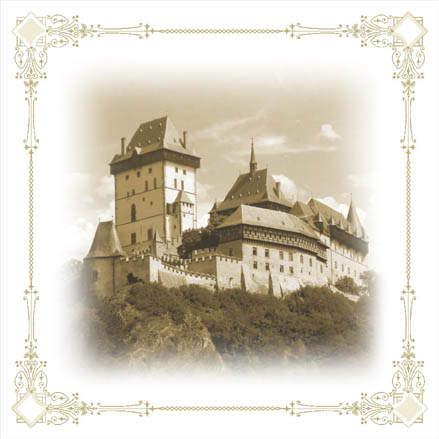 Svatební oznámení s hradem Karlštejn Svatební oznámení s hradem Karlštejn